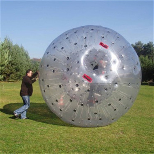 Crazy Play With Top Quality Yellow Glow Ball Dia3m PVC / TPU Inflatable Glow Zorb Ball