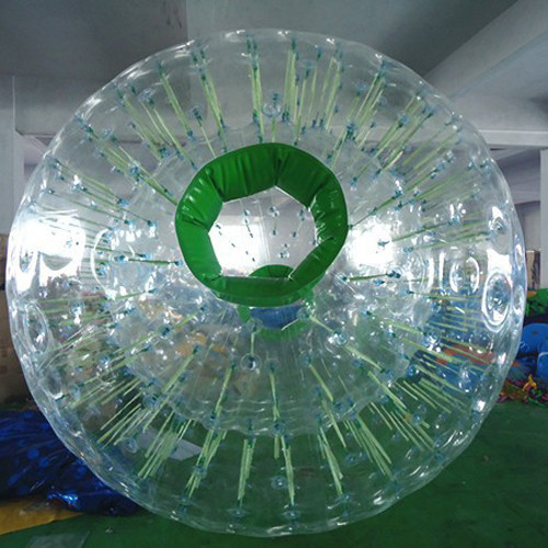 Cheap Zorbing Ball New Green Colourful Dot Larger Inflatable Ball