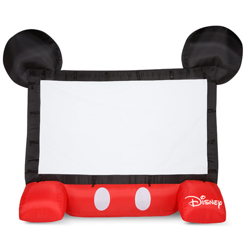 Outdoor Inflatable Movie Screen Blue Widescreen Projection Stability Deluxe Big